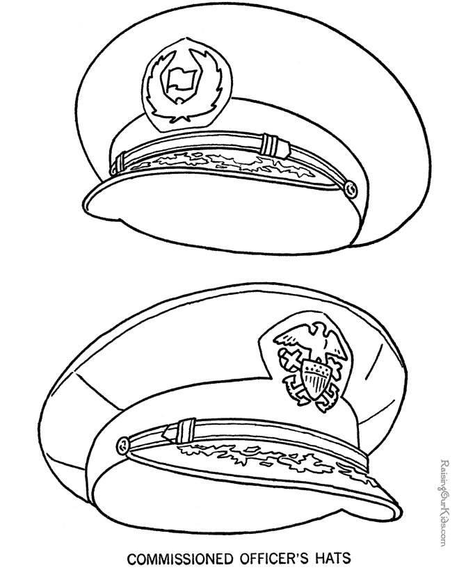 Detail Army Hat Template Nomer 6