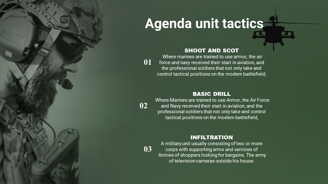 Detail Army Powerpoint Template Nomer 11