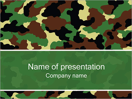 Detail Army Powerpoint Template Nomer 12