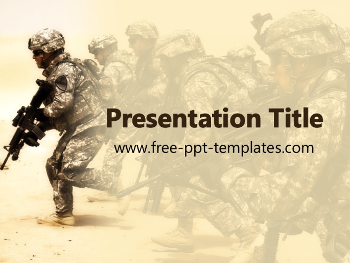 Detail Army Powerpoint Template Nomer 16