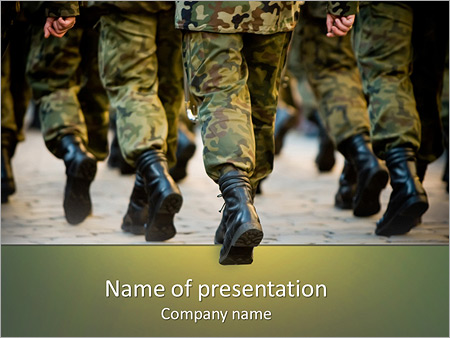 Detail Army Powerpoint Template Nomer 20