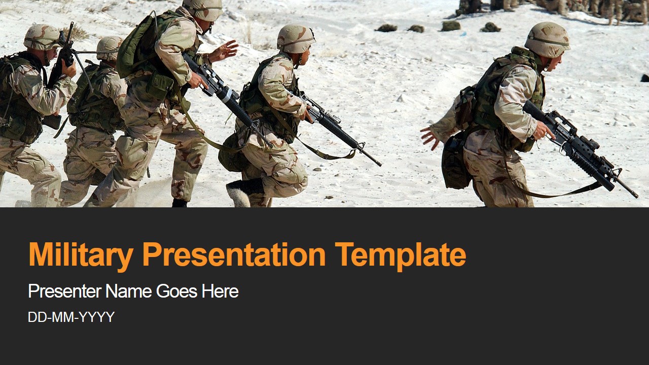 Detail Army Powerpoint Template Nomer 3
