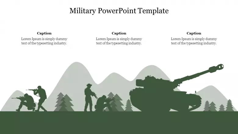 Detail Army Powerpoint Template Nomer 34