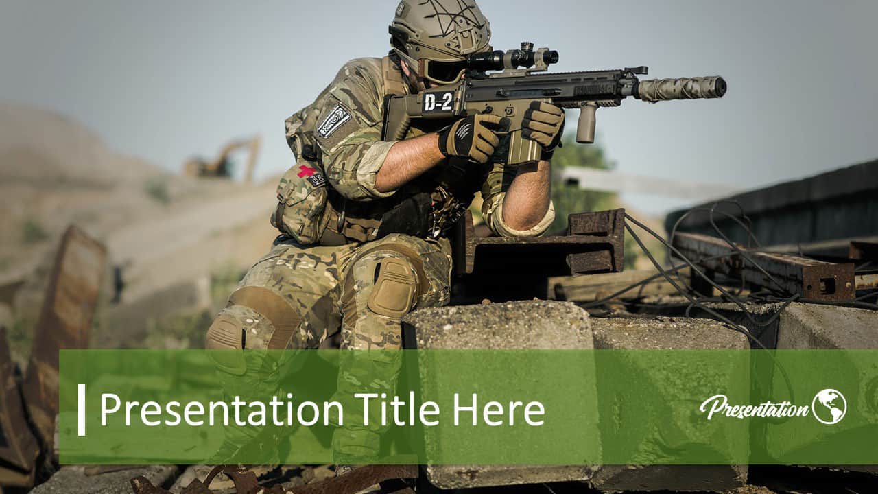 Detail Army Powerpoint Template Nomer 35
