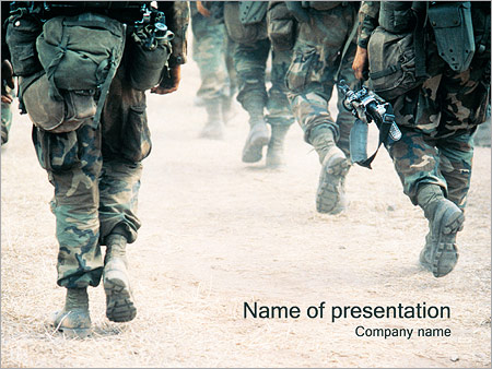 Detail Army Powerpoint Template Nomer 39