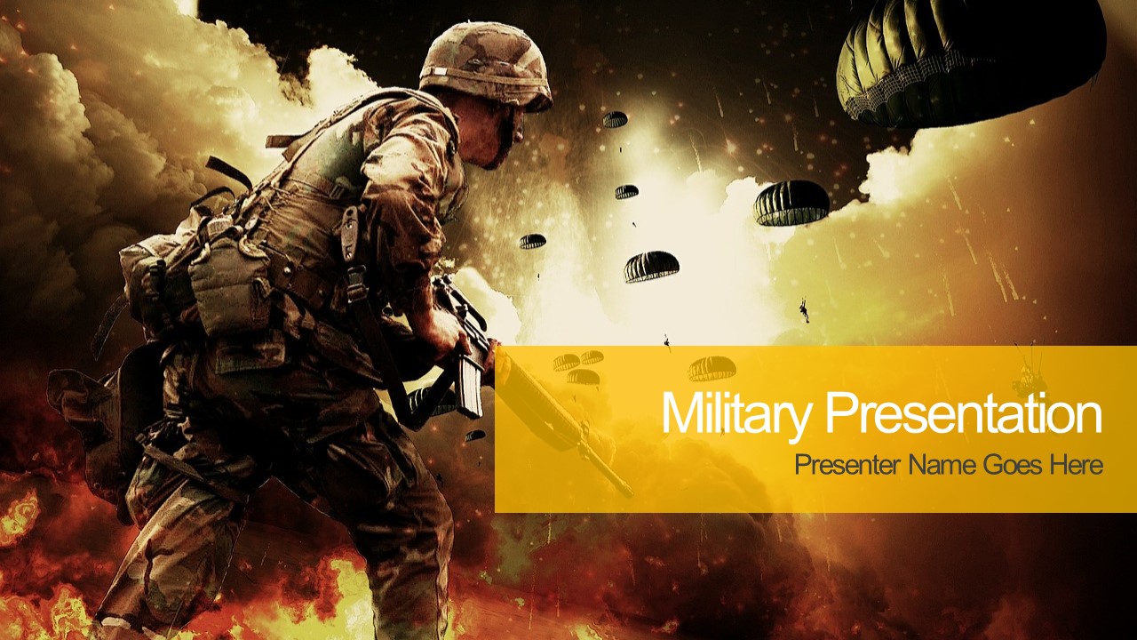 Detail Army Powerpoint Template Nomer 5