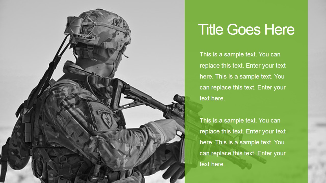 Detail Army Powerpoint Template Nomer 45