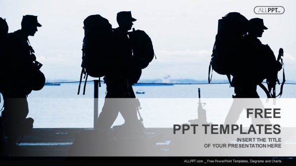 Detail Army Powerpoint Template Nomer 50
