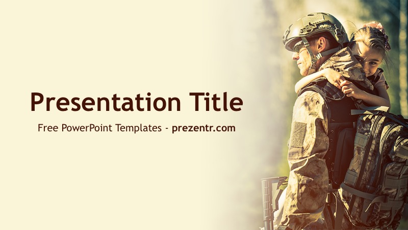Detail Army Powerpoint Template Nomer 6