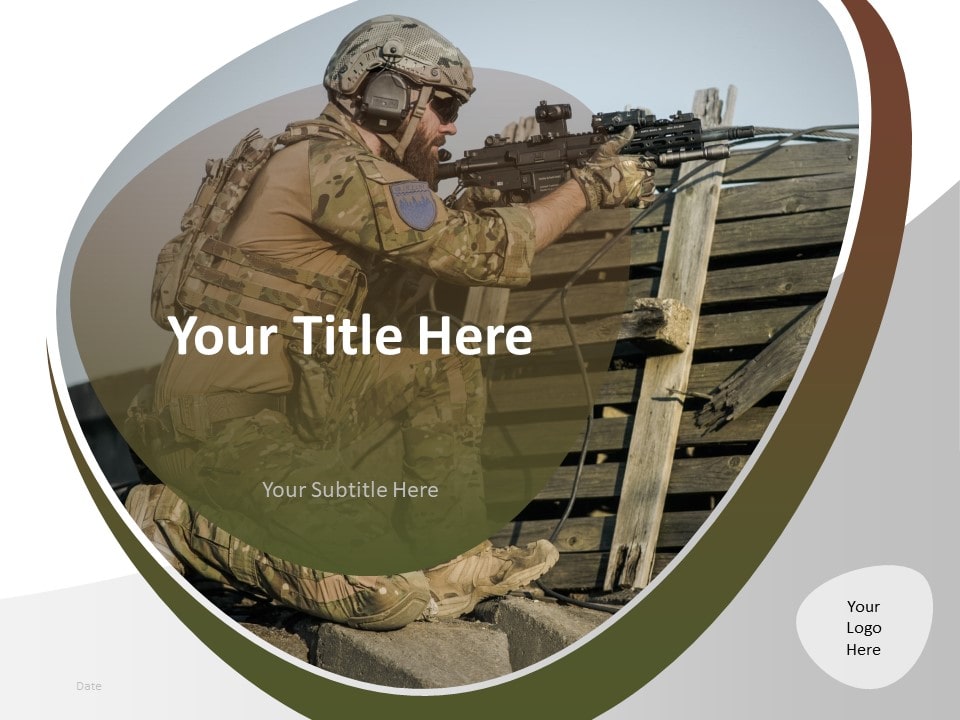 Detail Army Powerpoint Template Nomer 7