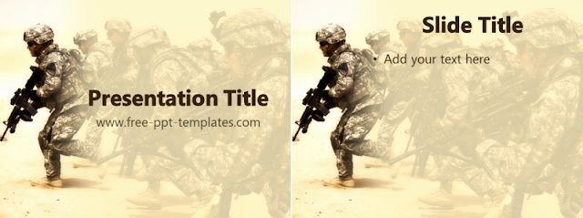 Detail Army Powerpoint Template Nomer 8