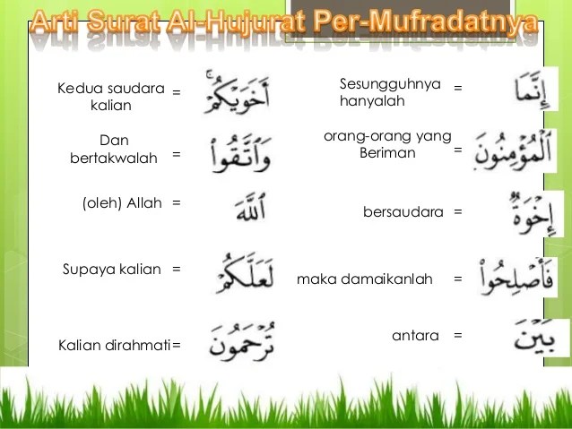 Detail Arti Dari Surat Al Hujurat Ayat 12 Nomer 47