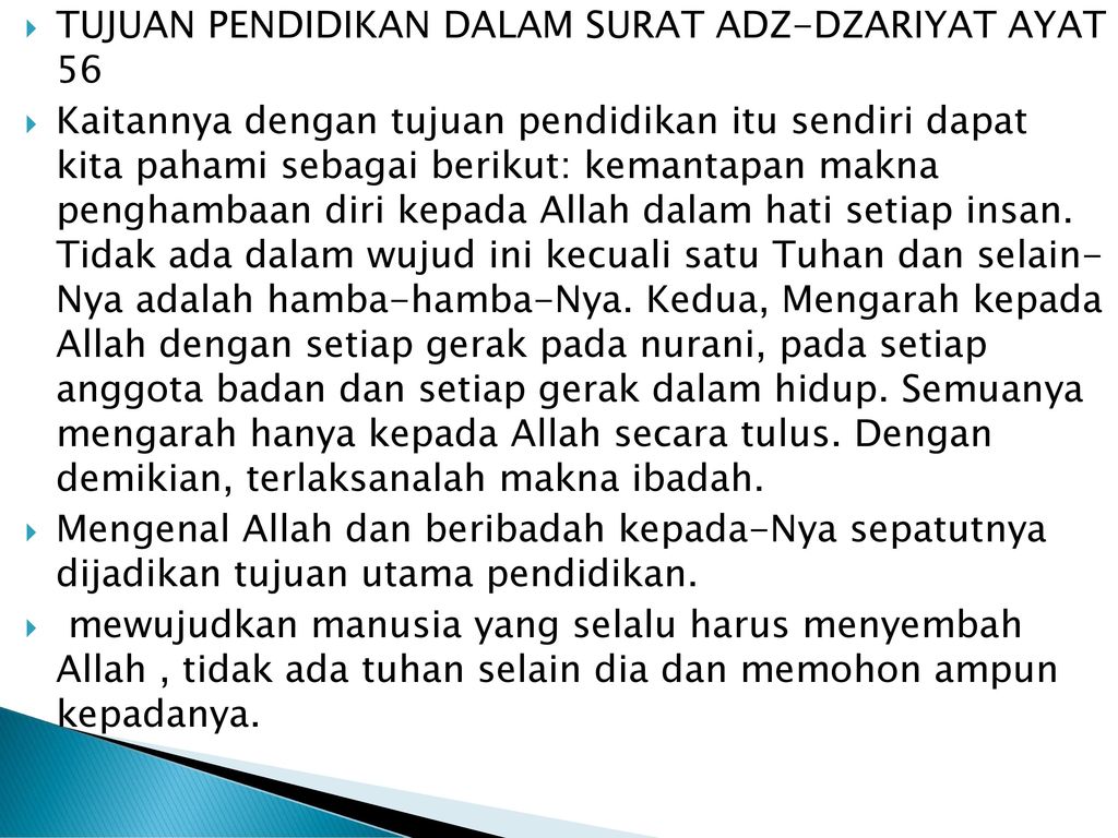 Detail Arti Dari Surat Az Zariyat Ayat 56 Nomer 35