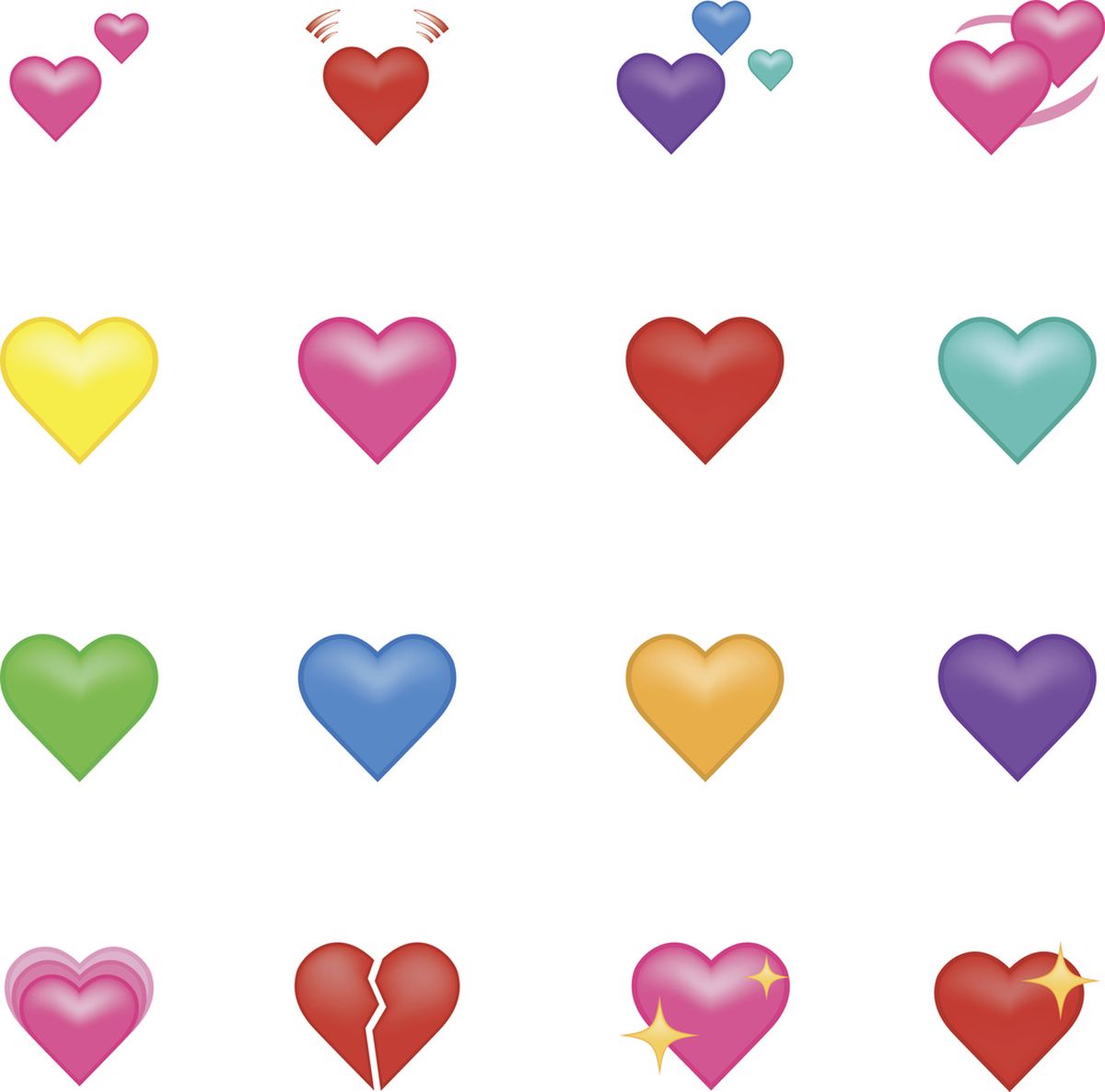 Detail Arti Emoticon Love Warna Warni Nomer 3