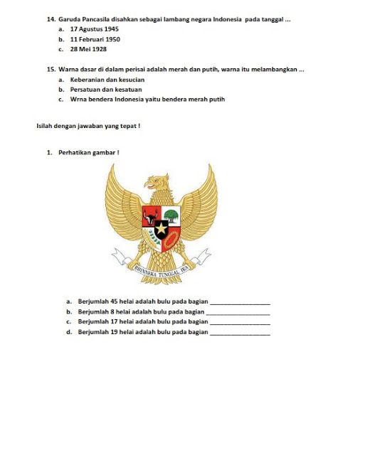 Detail Arti Gambar Garuda Pancasila Nomer 17