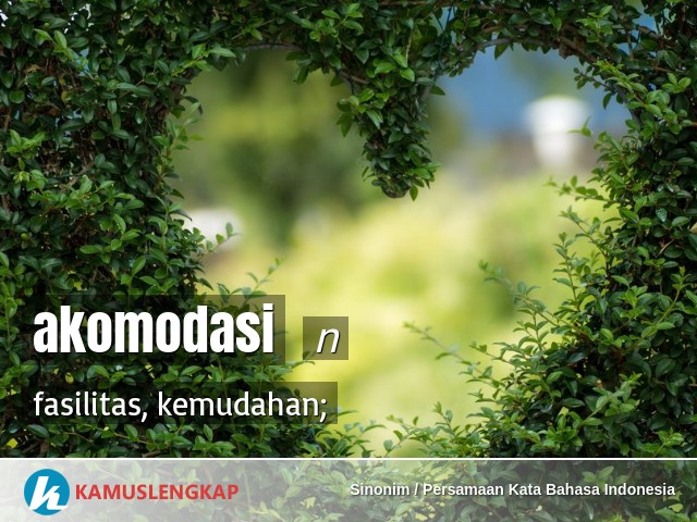 Detail Arti Kata Akomodasi Nomer 16