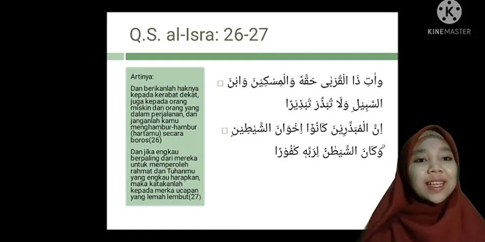 Detail Arti Perkata Surat Al Isra Ayat 27 Nomer 20