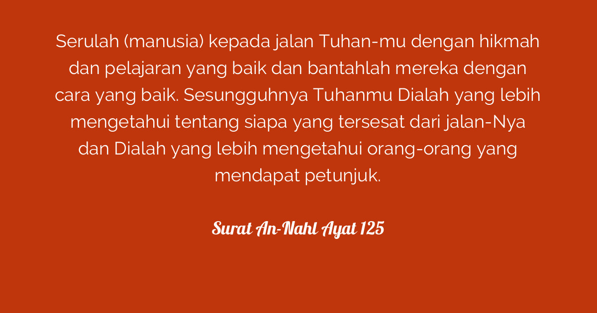 Detail Arti Perkata Surat An Nahl Ayat 125 Nomer 43