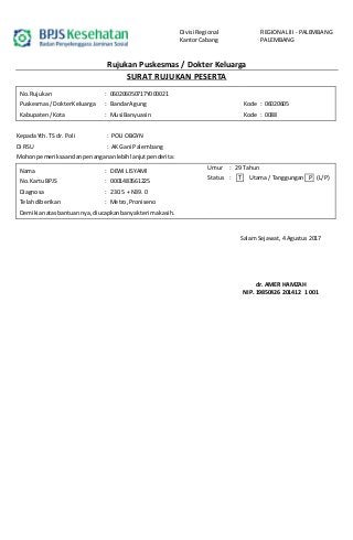 Detail Arti Status 3 Di Surat Rujukan Bpjs Nomer 9