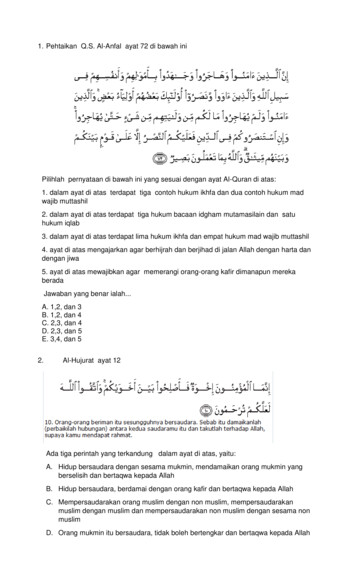 Detail Arti Surat Al Anfal Ayat 72 Perkata Nomer 29