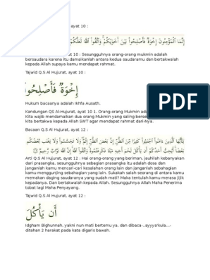 Detail Arti Surat Al Anfal Ayat 72 Perkata Nomer 34
