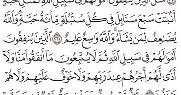 Detail Arti Surat Al Baqarah Ayat 261 Nomer 13