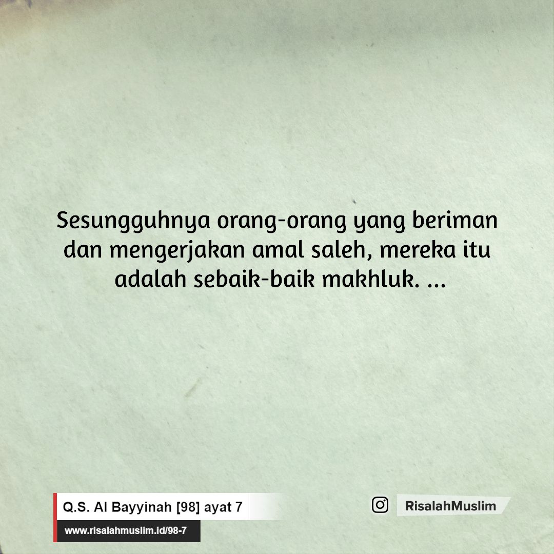 Detail Arti Surat Al Bayyinah Ayat 1 8 Nomer 38