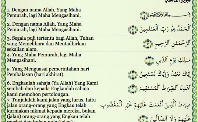 Detail Arti Surat Al Fatihah Bahasa Jawa Nomer 14