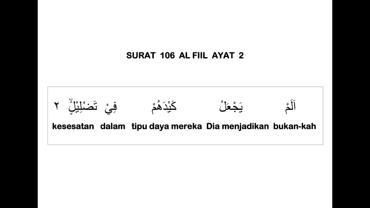 Detail Arti Surat Al Fiil Per Ayat Nomer 9