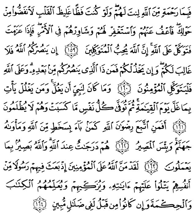 Detail Arti Surat Al Imran Ayat 159 Nomer 7