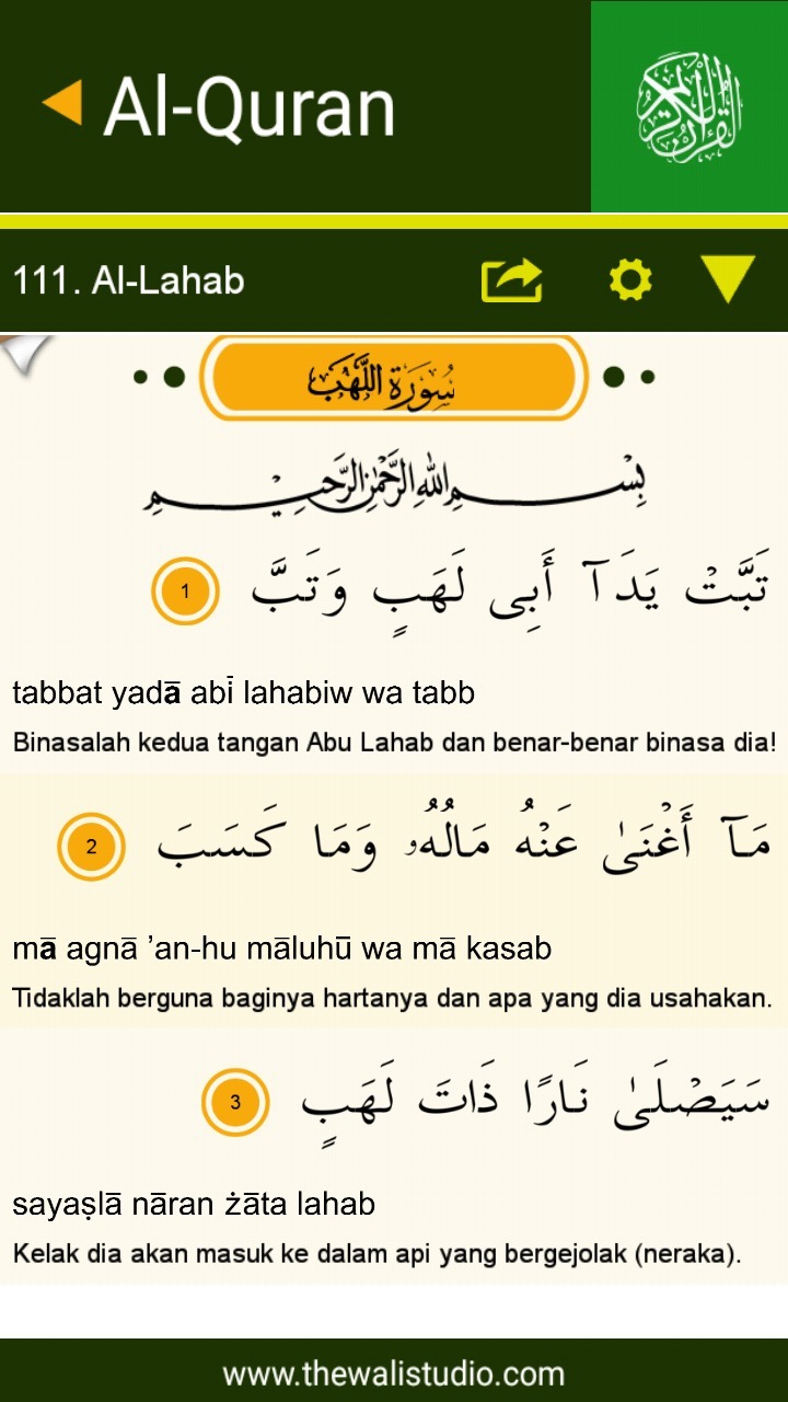 Detail Arti Surat Al Lahab Ayat 1 Sampai 5 Nomer 15