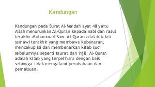 Detail Arti Surat Al Maidah Ayat 48 Nomer 14