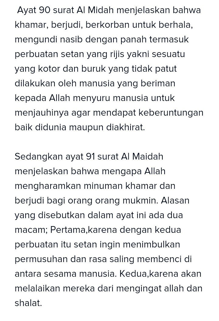 Detail Arti Surat Al Maidah Ayat 90 Nomer 20