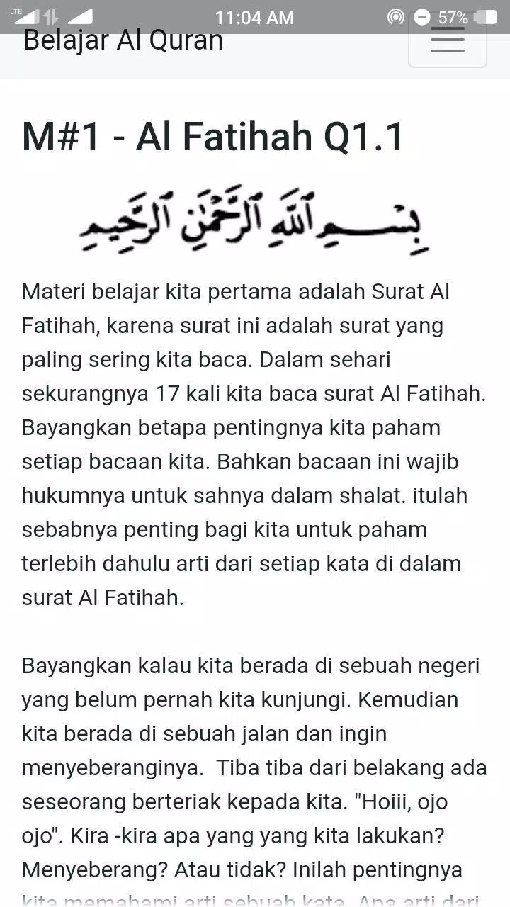 Detail Arti Surat Alfatihah Per Ayat Nomer 22