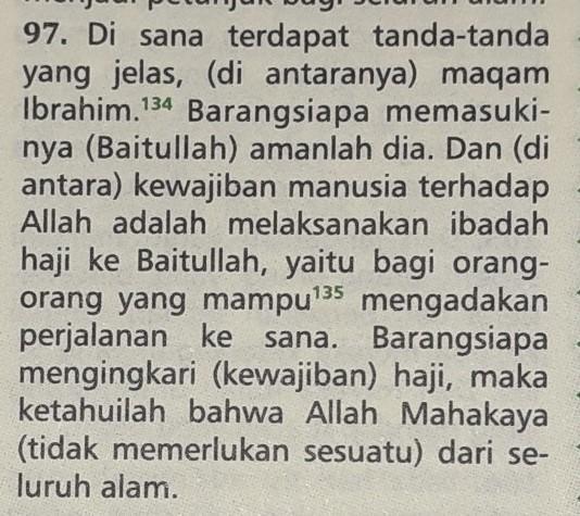 Detail Arti Surat Ali Imran Ayat 97 Nomer 42