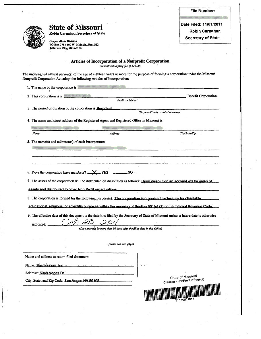 Detail Articles Of Organization Template Nomer 38