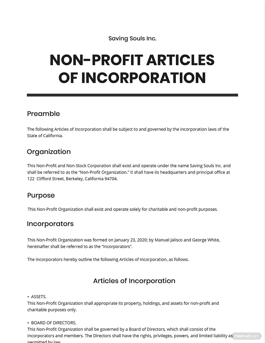 Detail Articles Of Organization Template Nomer 48