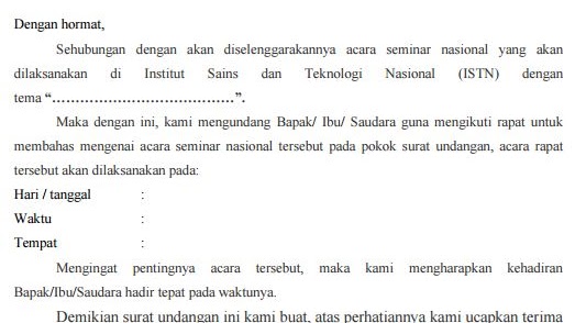 Detail Artikel Contoh Undangan Pembentukan Panitia Nomer 44