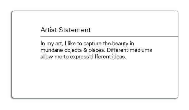 Detail Artist Statement Template Nomer 5