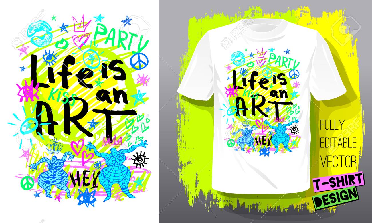 Detail Artwork T Shirt Design Template Nomer 38