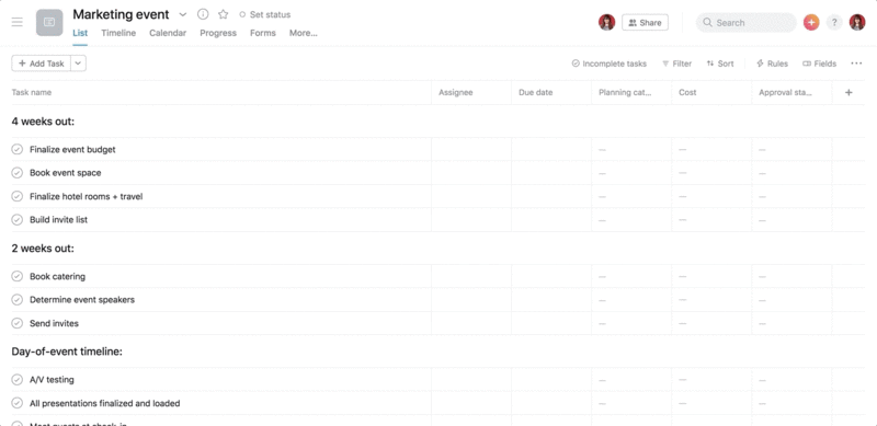 Detail Asana Task Template Nomer 39