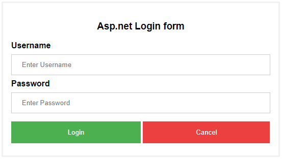 Asp Net Login Page Template - KibrisPDR