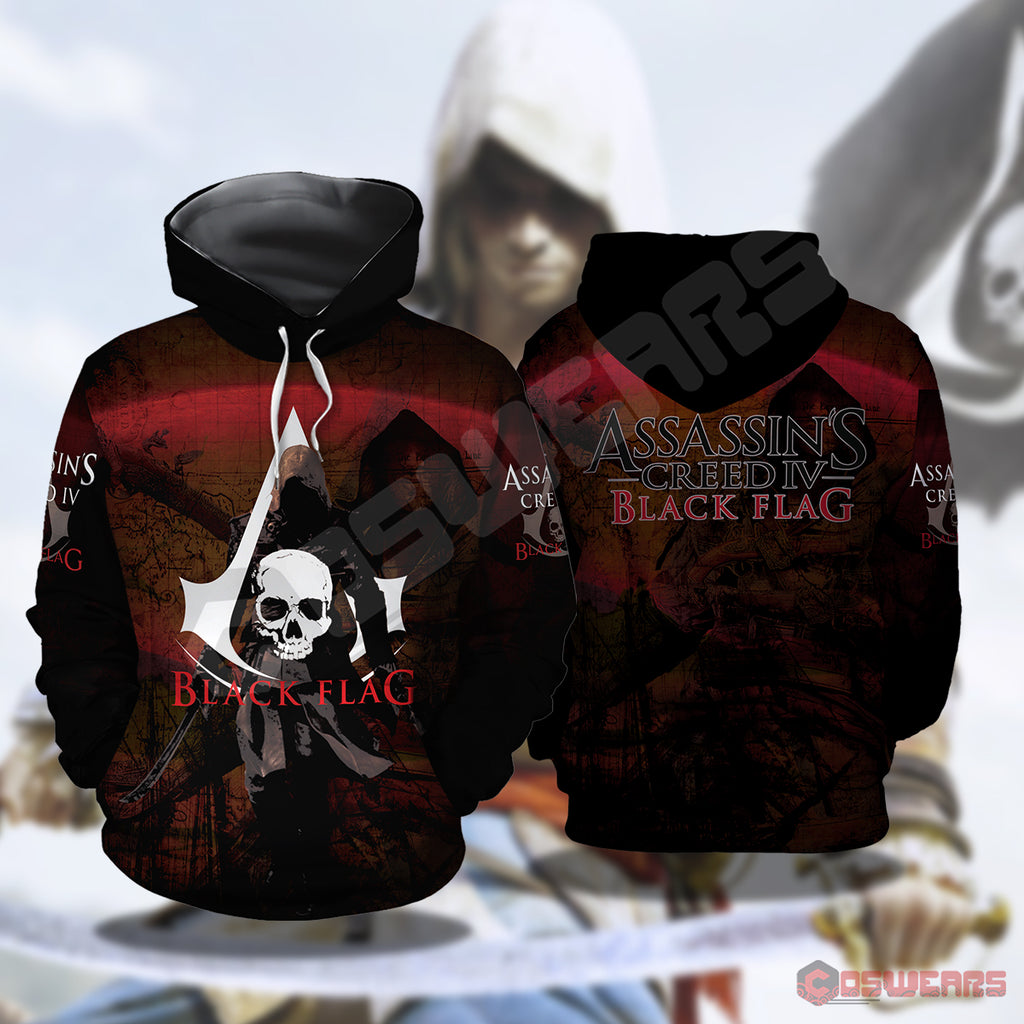 Detail Assassins Creed Black Flag Hoodie Nomer 51