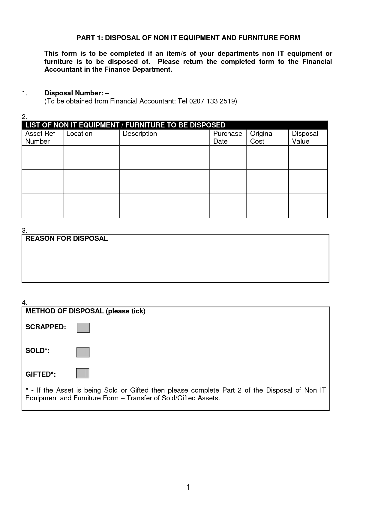 Download Asset Form Template Nomer 1