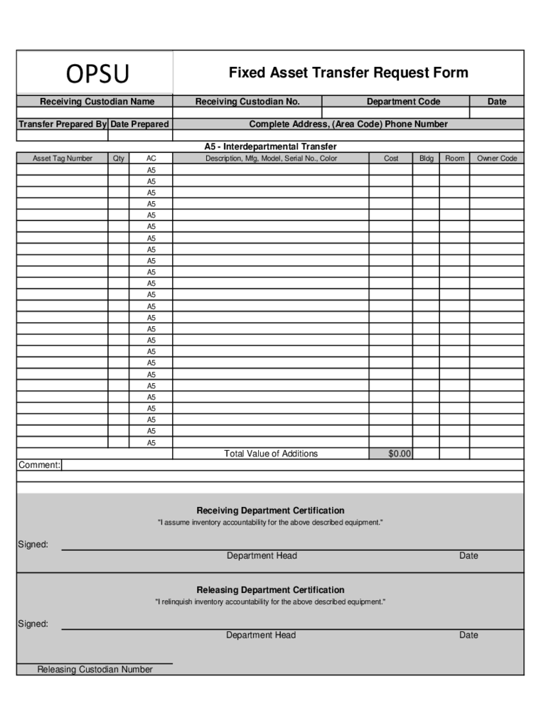 Detail Asset Form Template Nomer 16