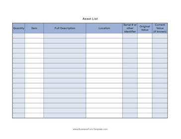 Detail Asset Form Template Nomer 23