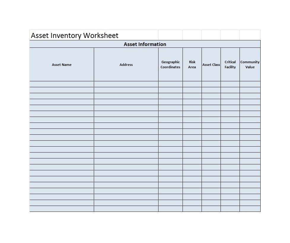 Detail Asset Management Spreadsheet Template Free Nomer 11