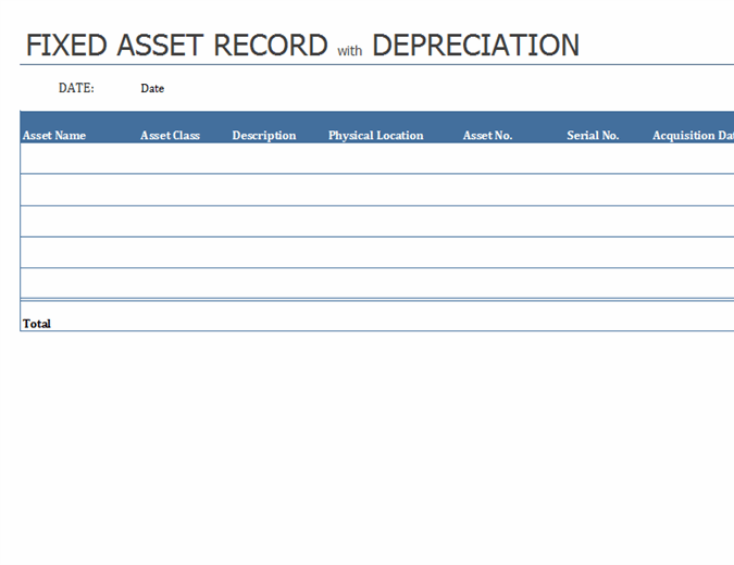 Detail Asset Template Excel Nomer 5