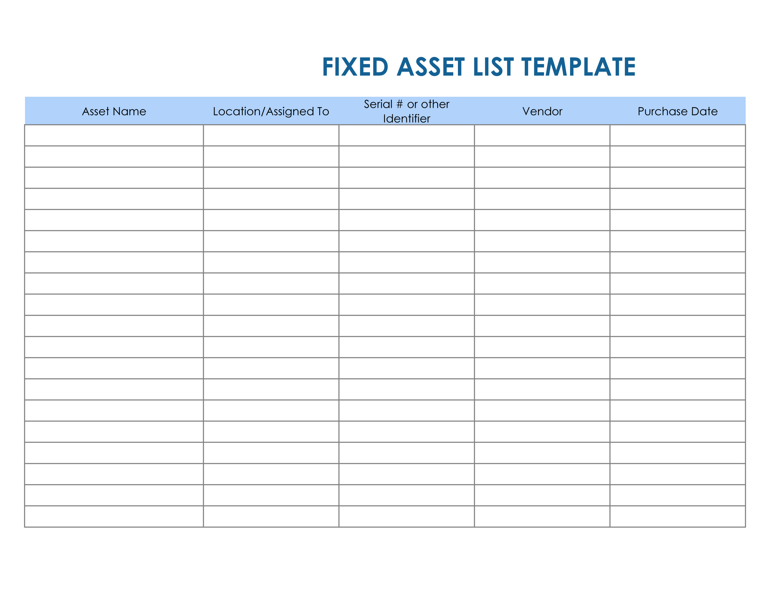 Detail Asset Template Excel Nomer 7