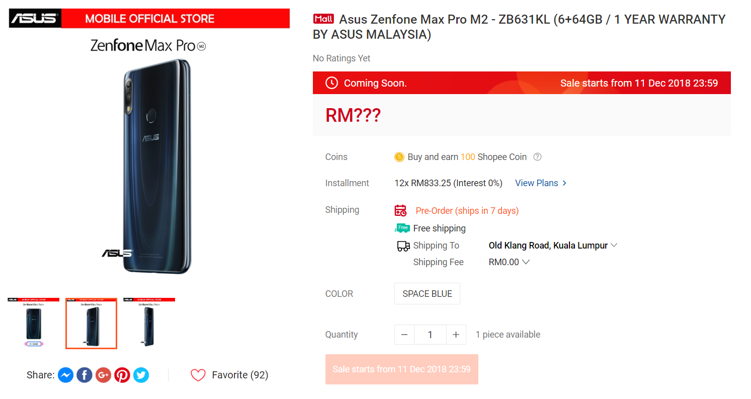 Detail Asus Zenfone Max Pro M2 Shopee Nomer 29